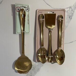 Golden Serving Utensils
